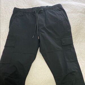 H&M Black Cargo Pants slim fit coupe etroite